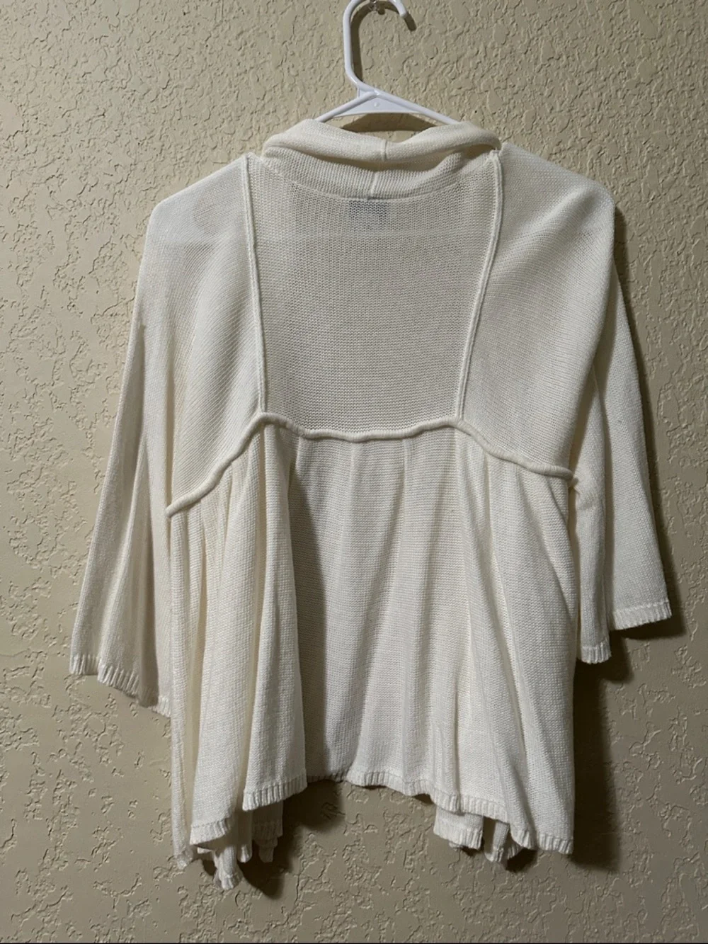 LOFT Cream Open-Front Lightweight Cardigan Sweater M - Picture 5 of 5